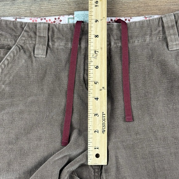 Horny Toad Pants Women's 6 Corduroy Brown Drawstring Wide-Leg Casual Trousers - Picture 7 of 9